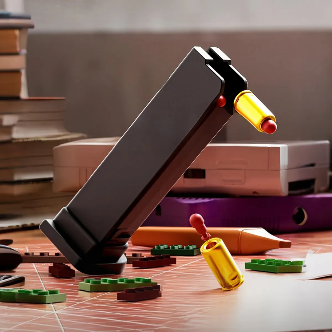 Pistola de Bloques para Construir y Disparar