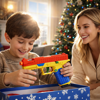 Pistola de Bloques para Construir y Disparar
